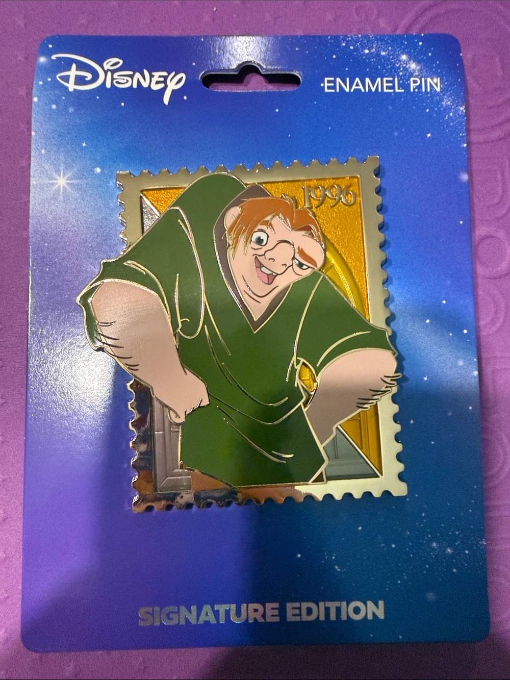 Disney PALM Signature Edi 400 Quasimodo Enamel Pin Pink Ala Mode  Royal Stamp